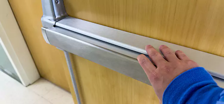 Installing a Push Bar on a Door Oildale